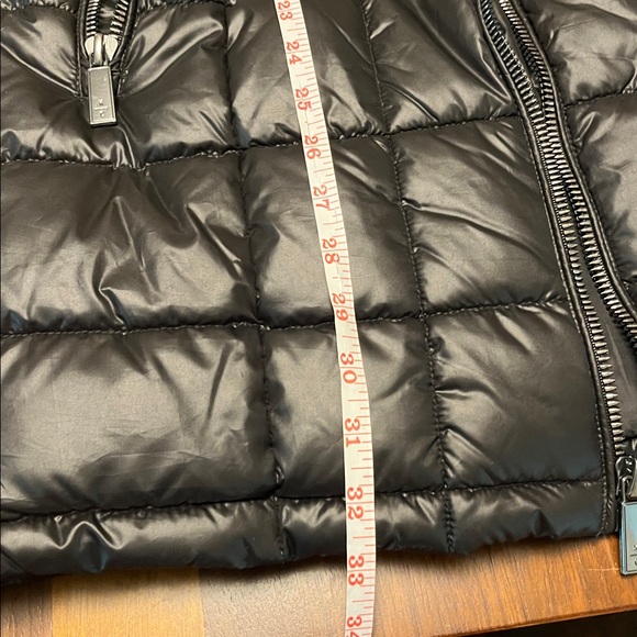 Kenneth Cole Black Puffer Jacket with Faux Fur Trim, medium - Picture 8 of 14